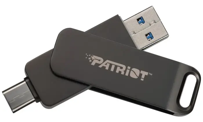 PATRIOT RAGE R550 32GB / USB Typ-A + USB Typ-C / USB 3.2 Gen 1 / pelēka