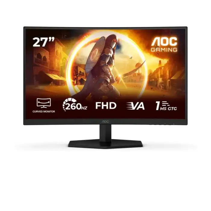Компьютерный монитор AOC C27G42ZEP – 27" Full HD VA чёрный/красный
