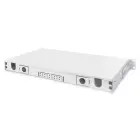 FO patch panel without faceplate 19" 1U, sliding, gray — Photo 5