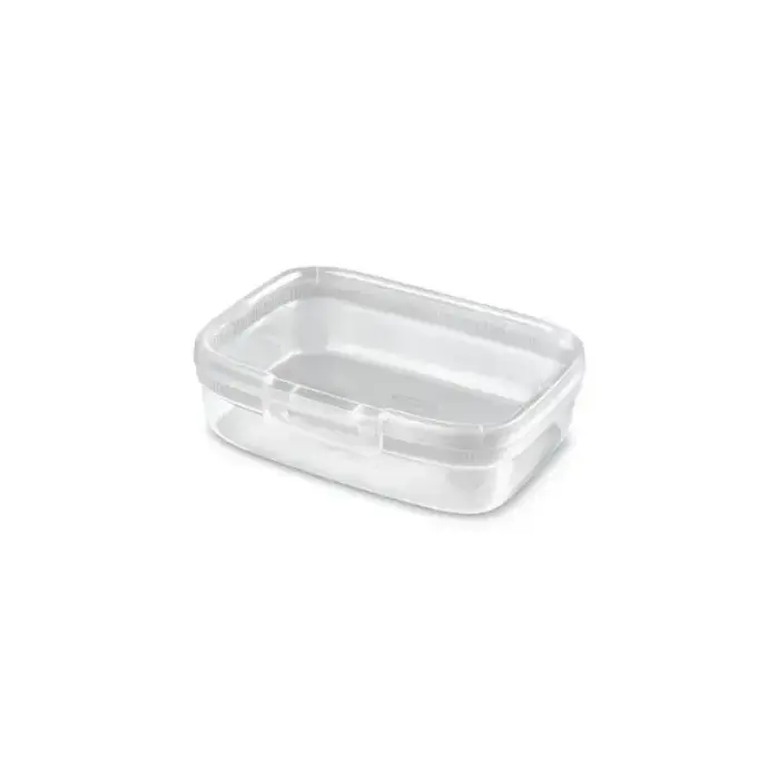 Food Storage Container, Rectangular, 1.3L, Snap Lid, Transparent