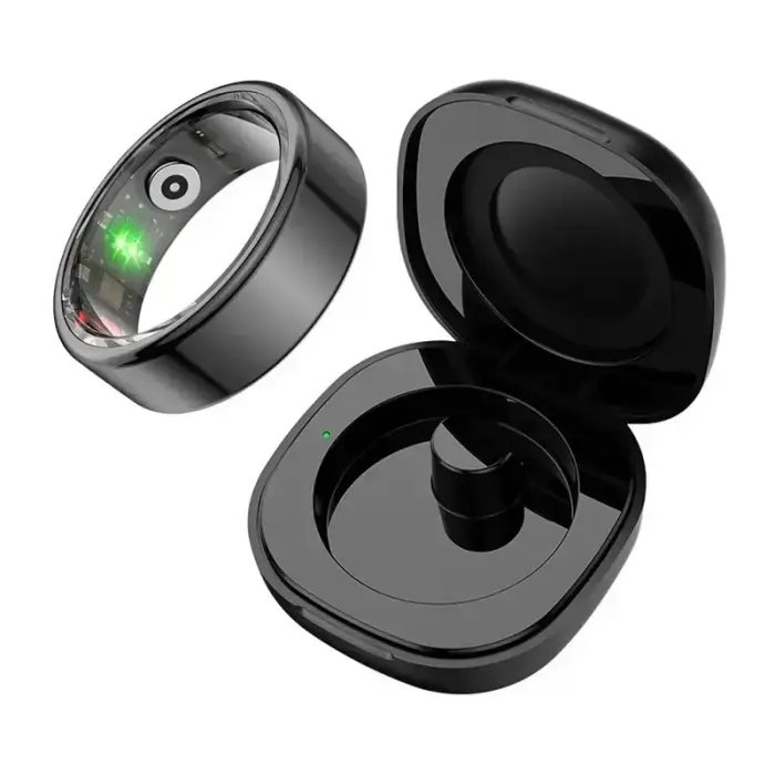 COLMI R02 nutisõrmus, suurus 9, 18.9 mm (must) + laadimiskarp