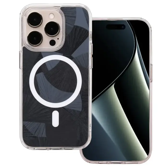 Flash Mag vāks iPhone 15 Pro 6,1" melns