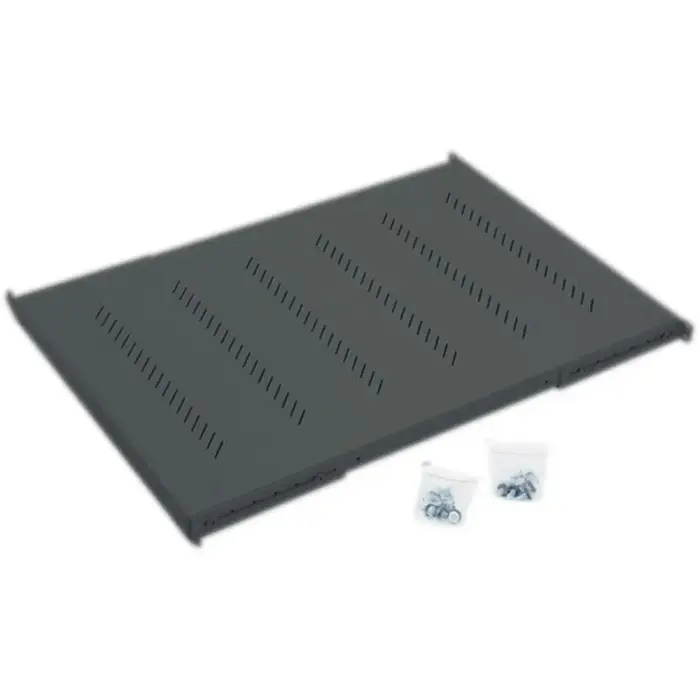 Triton Polička s perforací 1U/750mm, max.nosnost 150kg, čer.