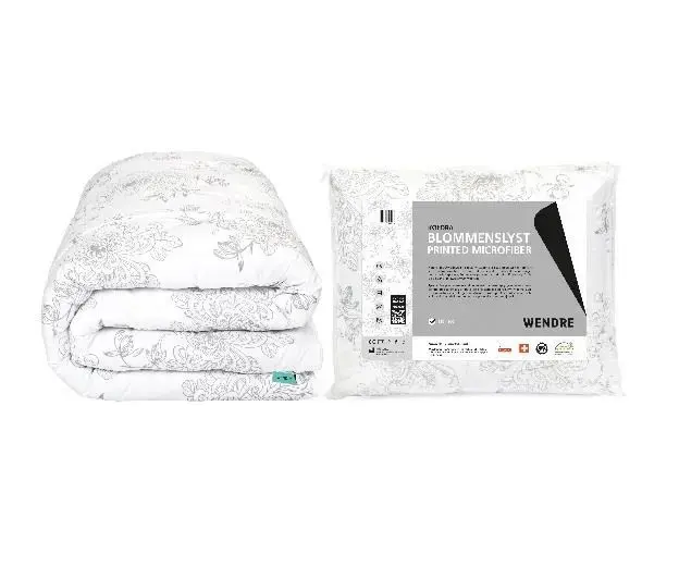 Duvet Blommenslyst 155x200 cm Microfiber White Floral Wendre