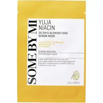 Some By Mi Yuja Niacin 30 Days Blemish Care Serum Mask Set - Sada pleťových masek pro matnou pleť 25.0g