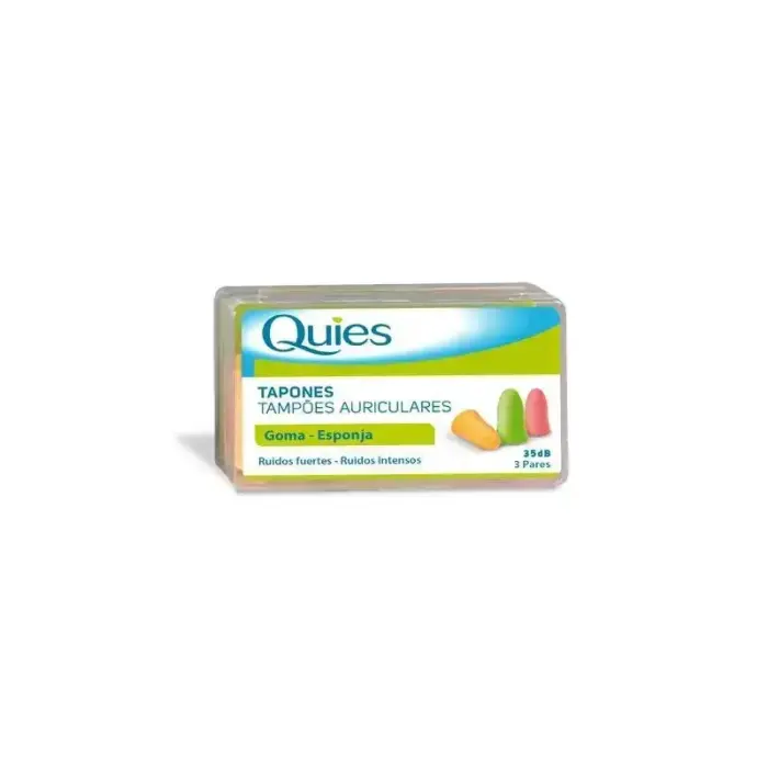 Optik Deiters Quies Rubber Earplugs – 6 Pcs