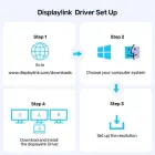 Unitek DisplayLink 4K Universal Docking Station x3 — Foto 10