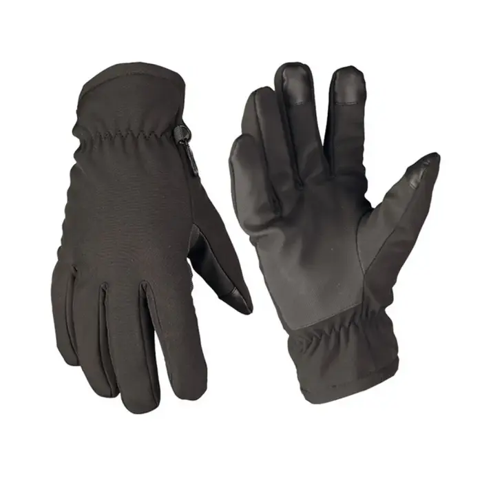 Mil-Tec Softshell Thinsulate ziemas cimdi – melni
