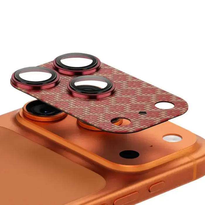 Benks rūdīts stikls Armor Warrior Lens (OR69) iPhone 17 Pro ArmorGrid oranžs (kameras zona)