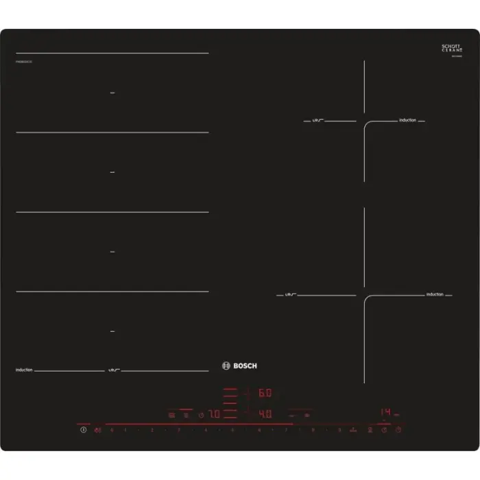 BOSCH PXE601DC1E indukcijas plīts virsma