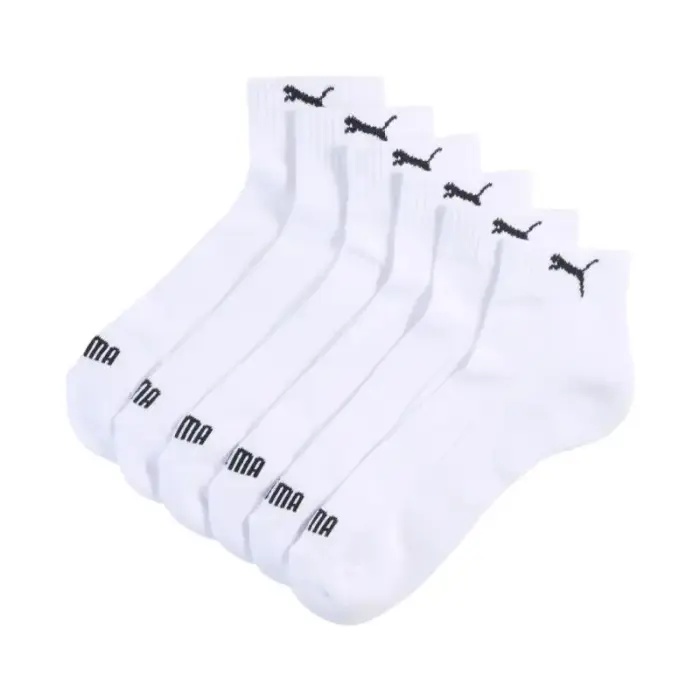Puma Cushioned Quarter Socks 3 Pack White 938581 02 - Feature: 35-38