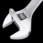 Adjustable Spanner 12" Deli Tools EDL012A (silver) — Photo 2