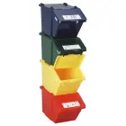 Stackable waste sorting bin - green 45L — Photo 4