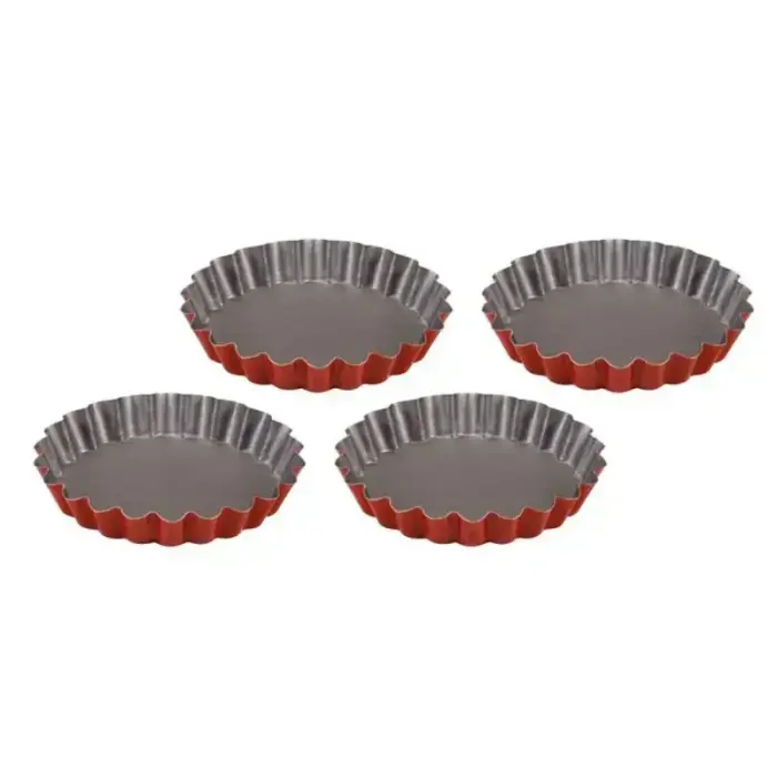 Tartletivormide komplekt, 4 tk, Rossana, Ø12x1,9cm