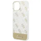 Guess 4G Pattern Script Hard Case for iPhone 14 Plus / 15 Plus 6.7" - Gold — Photo 6