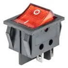 Rectangular switch 12V/230V (with red light) BU02 — Photo 1