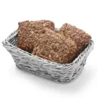 Rectangular bread basket, polypropylene, grey, 190x130x60 mm - Hendi 426784 Photo
