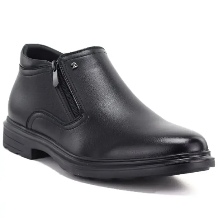 Men’s Black Zip-Up Ankle ботинки McKeylor 85229 - Buty: 43