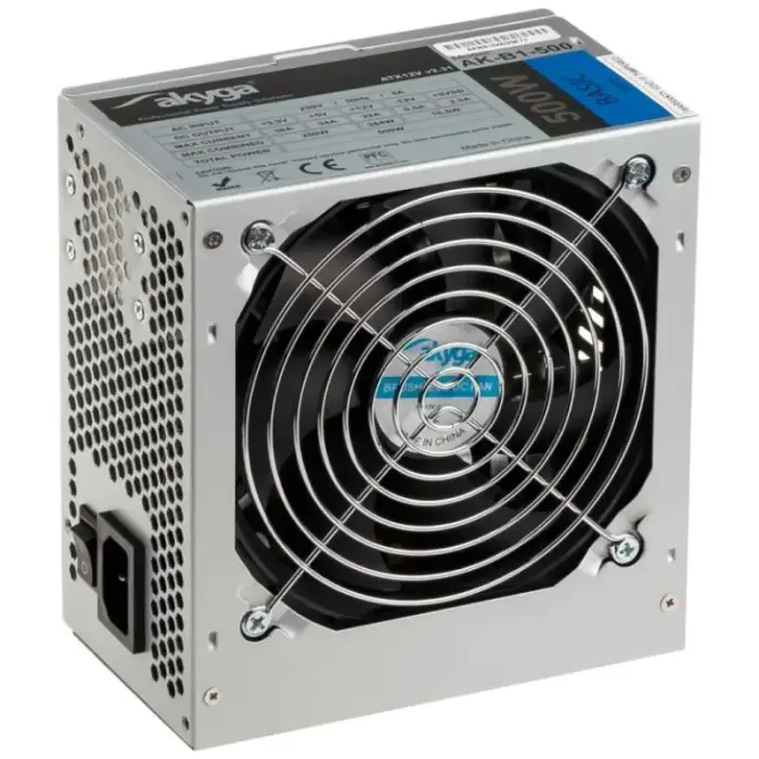 Akyga AK-B1-500 barošanas bloks (500 W; pasīvs; 120 mm)