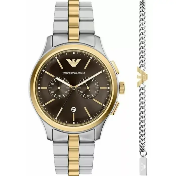 Meeste kell Emporio Armani Dario Chronograph AR80084SET + BOX