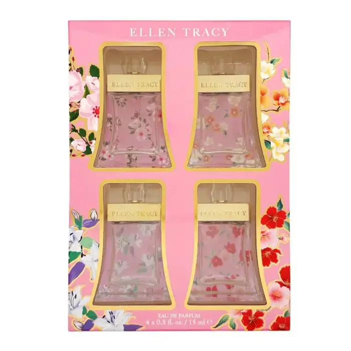 Набор парфюмерной воды Ellen Tracy для женщин: Sparkling, Bloom, Dashing, Luminous, 4 x 15 мл