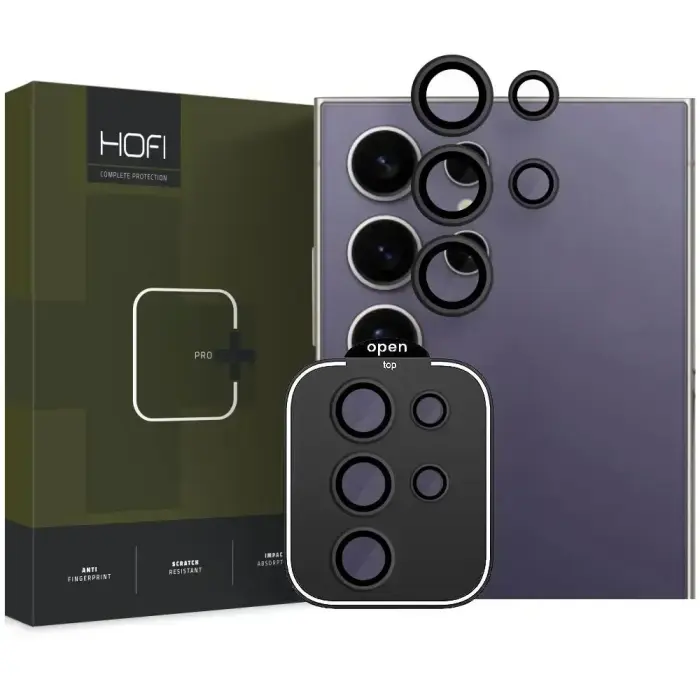 Hofi kameras aizsargs CamRing Pro+ priekš Galaxy S24 Ultra – Melns