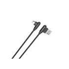 MX Corner Fast Charge Micro-USB Cable 2.4A 1m - Black — Photo 2