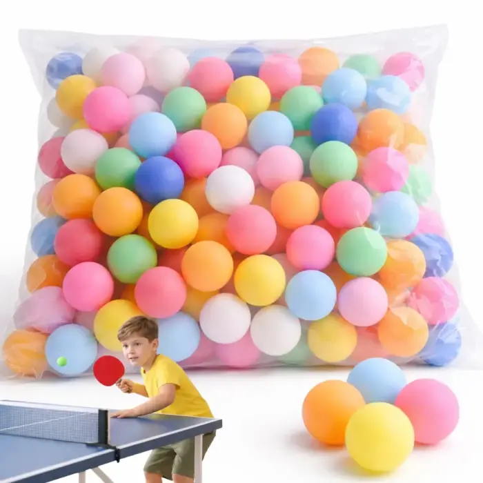 Coloured ping pong balls – large set of 150
