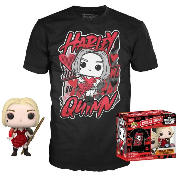 Funko POP & Tee figuuride komplekt DC Comics Harley Quinn XL