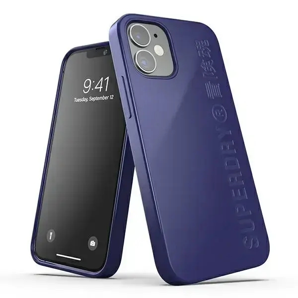 SuperDry Snap Case for iPhone 12 mini - Navy