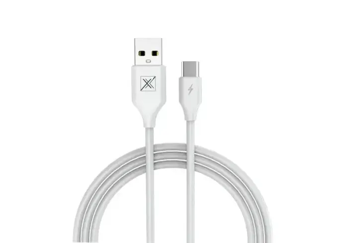 MX Cable 2.4A USB-A to USB-C 1m White