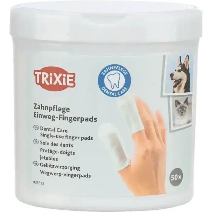 Trixie Fingerlings Tooth Care Wipes, 50 pcs