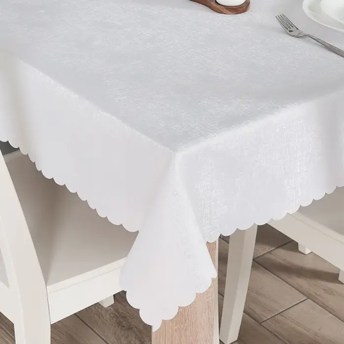 Pela Waterproof Tablecloth 140x280 cm White