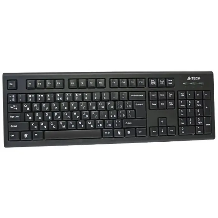 A4 TECH KR-85 membrānas tastatūra A4TKLA19739 (USB 2.0; US; melna)