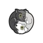 Yin & Yan Cat Patch — Photo 1
