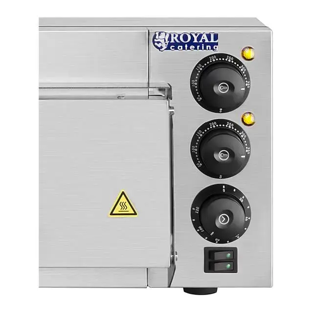 Piec do pizzy 1x40cm jednokomorowy 2000W 230V Timer 120min Royal Catering Foto 6