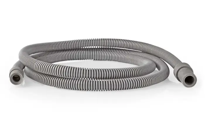 NEDIS vypouštěcí hadice pro sušičky/ 8 mm / 10 mm/ kondenzační sušička/ guma / plast/ pelēka/ 1,5 m