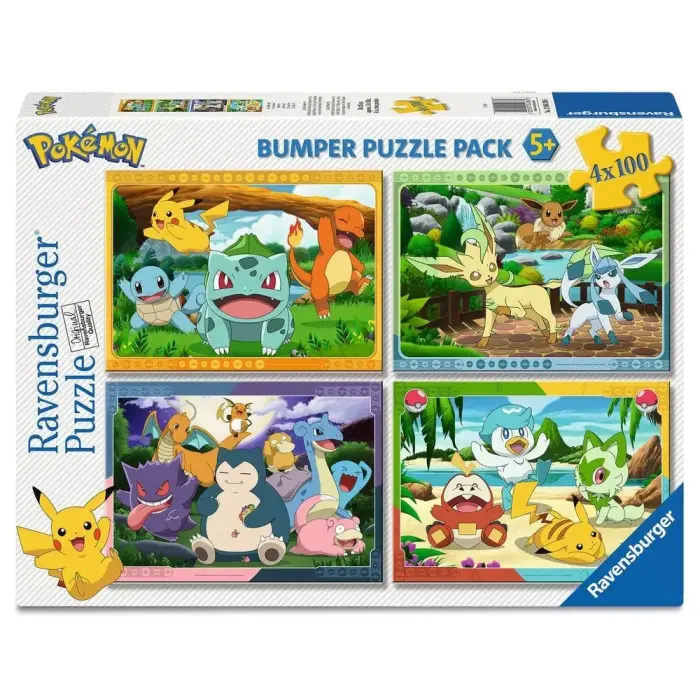 Pokémon puzzle 4x100tk