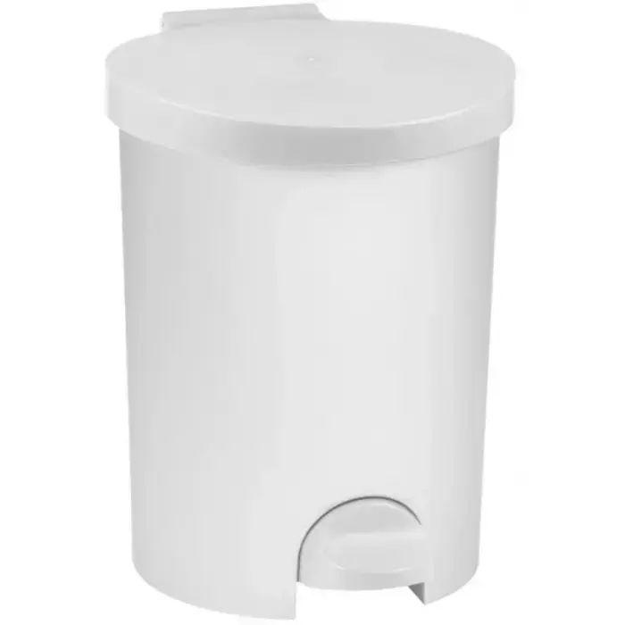 Pedaaliga prügikast 15L 33.5x27.5x36.2cm valge