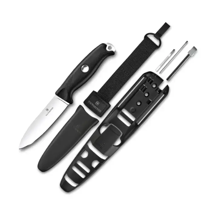 Victorinox Venture Pro Fixed Blade Knife – Sandvik 14C28N – Black