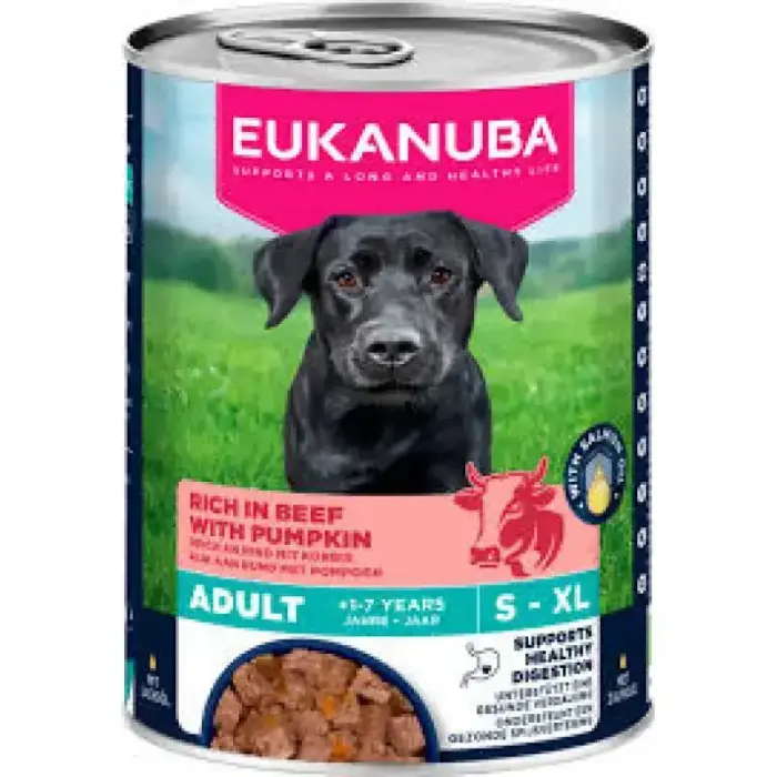 Влажный корм Eukanuba для взрослых собак – говядина и тыква 400г