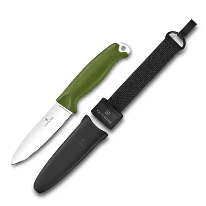 Victorinox Venture Fixed Blade Knife – Sandvik 14C28N – Green