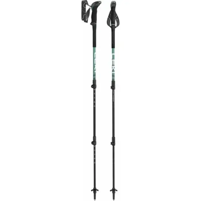 LEKI MAKALU LITE trekking poles, 100-135cm green/white