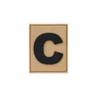 C Team Member Rubber Patch – Desert — Photo 1