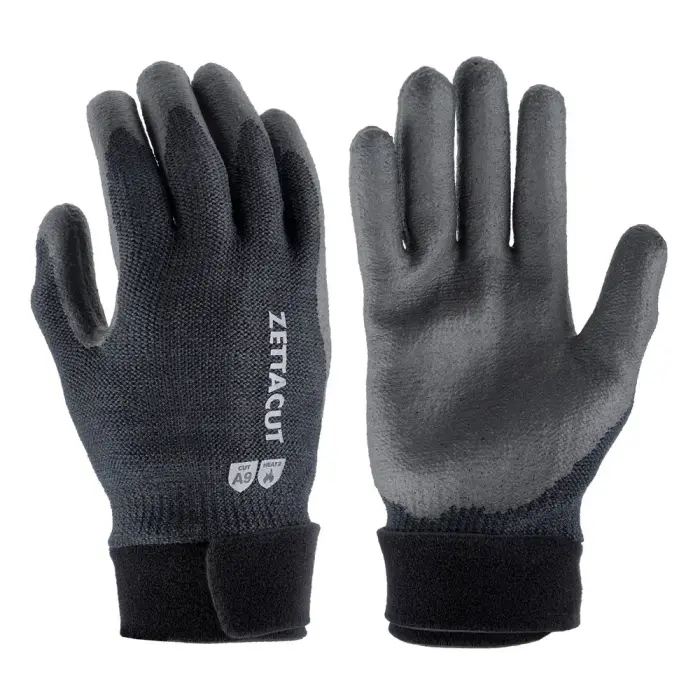 ZettaCut – Taktinės apsauginės pirštinės 700 Series Heat x Cut – atsparios įpjovimams – juodos