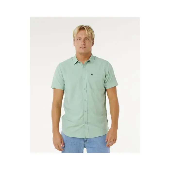Мужская рубашка с коротким рукавом RIP CURL Vaporcool Aerotech Зеленая - 2XL