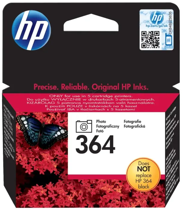 HP 364 inkoustová náplň Vivera photo black CB317EE