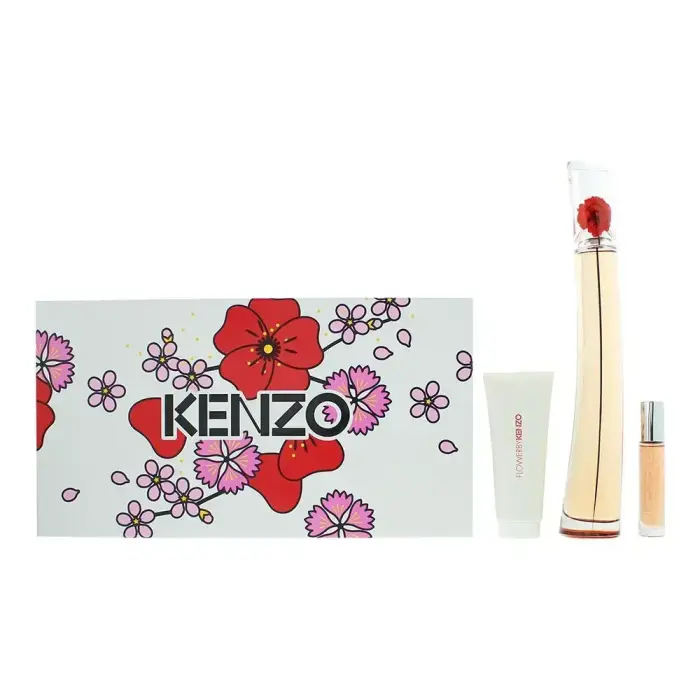 Kenzo rinkinys: Flower L'absolue parfumuotas vanduo moterims, 100 ml + 10 ml ir drėkinamasis kūno losjonas, 75 ml