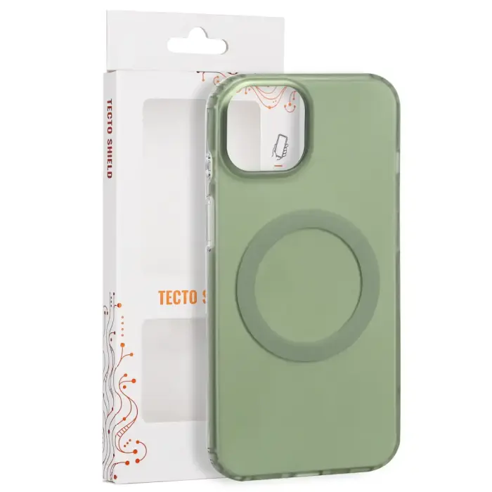 Tecto Shield Mistiq Mag vāks iPhone 15 6,1" olive