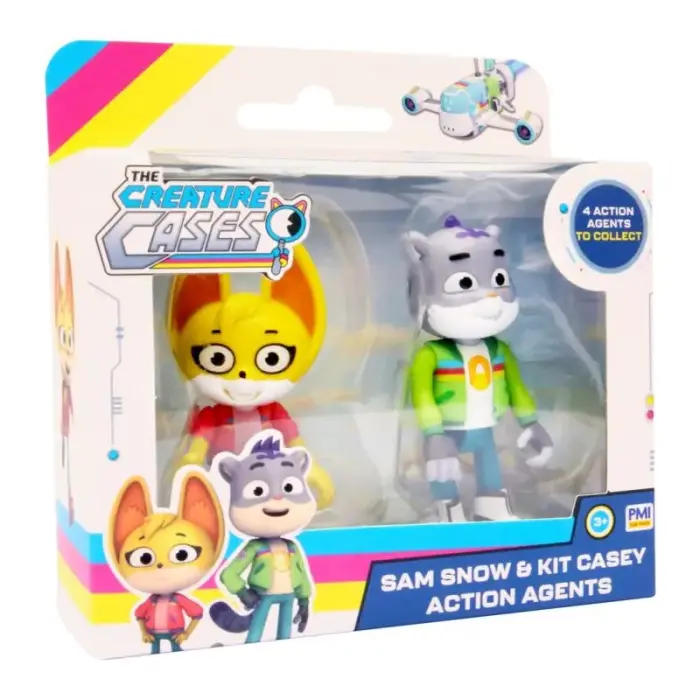 CREATURE CASES S1 ACTION AGENTS 7.5 CM - 2 PACK (ASSORTMENT)